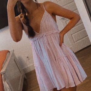 Le Lis Light Lavender Mini Dress